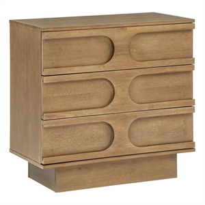 Best Master Furniture Capri 3-Drawer Accent Cabinet (Brown)