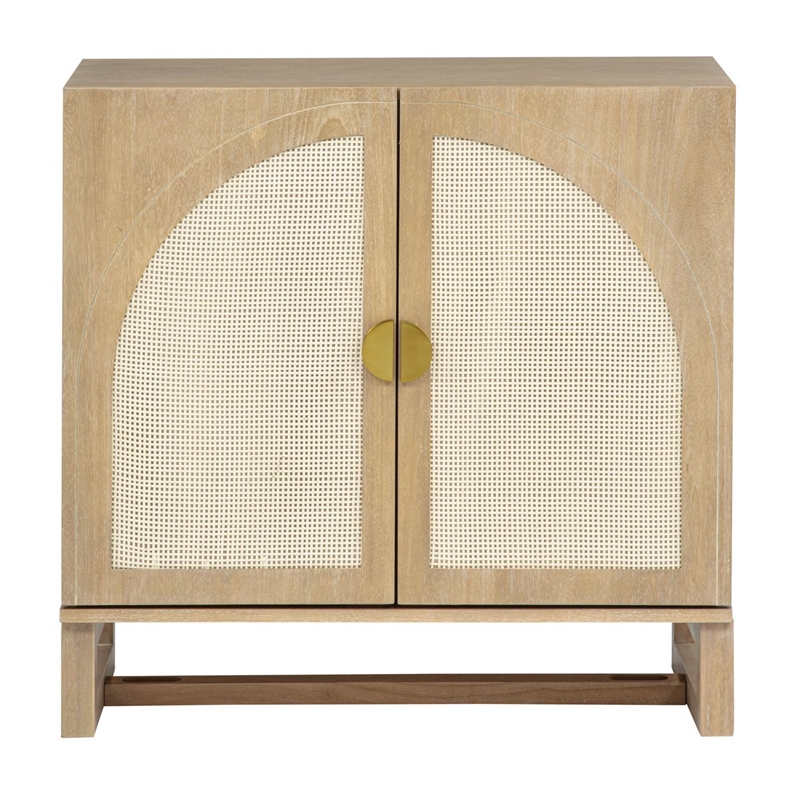 Best Master Furniture Cora 2-Door Accent Cabinet (Light Oak)