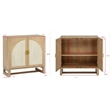 Best Master Furniture Cora 2-Door Accent Cabinet (Light Oak)