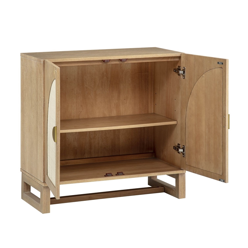 Best Master Furniture Cora 2-Door Accent Cabinet (Light Oak)