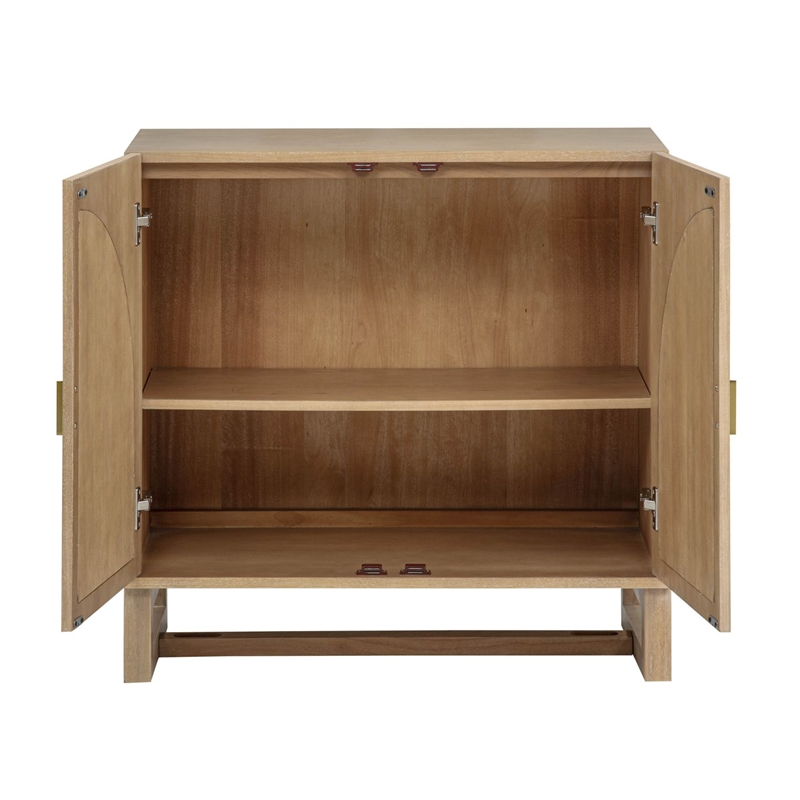 Best Master Furniture Cora 2-Door Accent Cabinet (Light Oak)