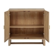 Best Master Furniture Cora 2-Door Accent Cabinet (Light Oak)