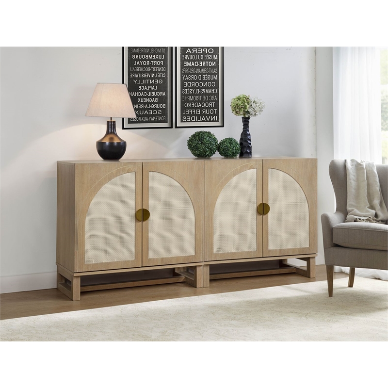 Best Master Furniture Cora 2-Door Accent Cabinet (Light Oak)