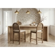 Best Master Furniture Calix Fabric Bar Chairs (Beige/Brown) - Set of 2
