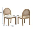 Best Master Furniture Daxon Fabric Dining Chairs (Beige/Brown) - Set of 2