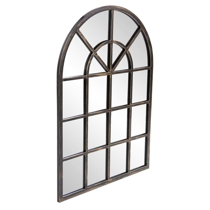 Howard Elliott Fenetre Arched Frame Metal Mirror in Oil Rubbed Bronze ...