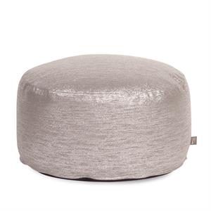 howard elliott round transitional fabric and ecycled eps filler foot pouf