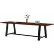 KFI Midtown 3' x 10' Wood Top Standard Height Conference Table in Mahogany