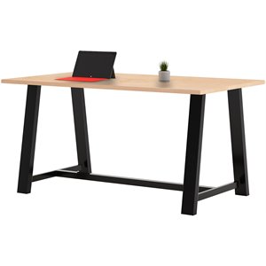 KFI Midtown 3' x 6' Wood Top Counter Height Conference Table in Maple