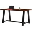 KFI Midtown 3' x 6' Wood Top Counter Height Conference Table in Mahogany