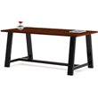 KFI Midtown 3' x 6' Wood Top Standard Height Conference Table in Mahogany