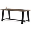 KFI Midtown 3' x 6' Wood Top Standard Height Conference Table in Studio Teak