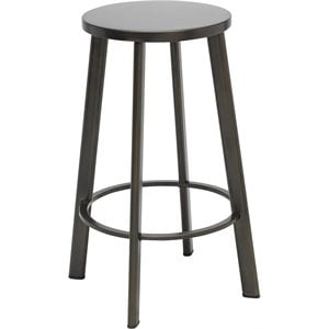 KFI Metro 25&quot Round Vintage Steel Counter Stool