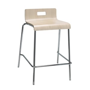 KFI JIVE 25&quot Stylish Wooden Low Back Counter Stool in Natural