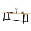 KFI Midtown 3' x 9' Wood Top Standard Height Conference Table in Maple
