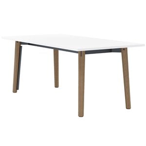 Olio Designs Della 36&quot x 72&quot Wooden Dining Table in Latte