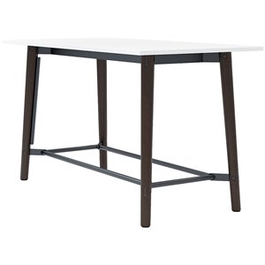 Olio Designs Della 36&quot x 72&quot Wooden Counter Height Dining Table in Umber