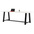KFI Midtown 3' x 9' Wood Top Counter Height Conference Table in Designer White
