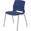 Olio Designs Lola Plastic Armless Stackable Chair in Navy