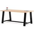 KFI Midtown 3' x 6' Wood Top Standard Height Conference Table in Maple