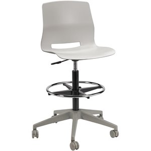 olio designs lola plastic mobile drafting stool