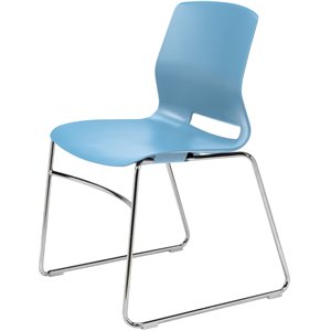 olio designs lola plastic sled base stackable chair