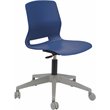 Olio Designs Lola 5 Leg Base Plastic Office Swivel Chair in Navy