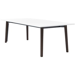 Olio Designs Della 42&quot x 90&quot Wooden Dining Table in Umber