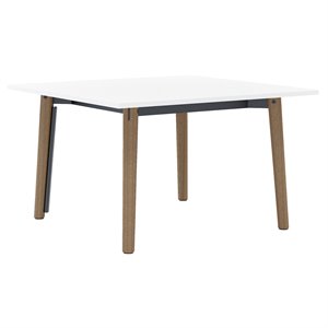 Olio Designs Della 48&quot Square Wooden Dining Table in Latte