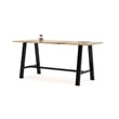 KFI Midtown 3' x 8' Wood Top Bar Height Conference Table in Natural