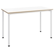 Olio Designs Spright Wood Top Work Table Desk in White Plywood