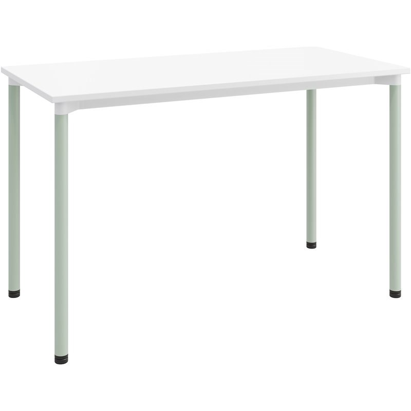 Olio Designs Spright Wood Top Work Table Desk in White and Sage