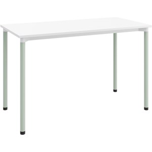 Olio Designs Spright Wood Top Work Table Desk in White and Sage