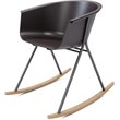 Olio Designs Tee Plastic Black Coffee Frame Rocker in Black Coffee and Latte