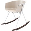 Olio Designs Tee Plastic Silver Frame Rocker in Moonbeam and Umber