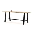 KFI Midtown 3' x 9' Wood Top Bar Height Conference Table in Natural
