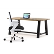 KFI Midtown 3' x 8' Wood Top Standard Height Conference Table in Natural