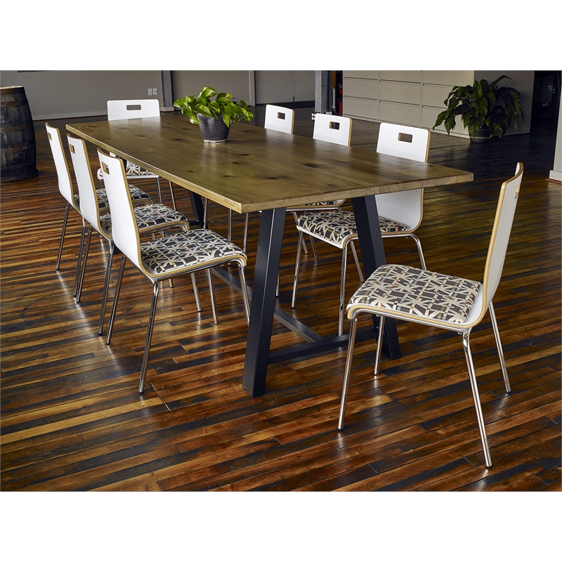 KFI Midtown 3' x 8' Wood Top Standard Height Conference Table in Natural