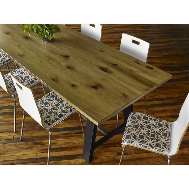 KFI Midtown 3' x 8' Wood Top Standard Height Conference Table in Natural