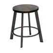 KFI Metro 18in H Stool - Barnwood Wood Seat