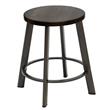 KFI Metro 18in H Stool - Espresso Wood Seat