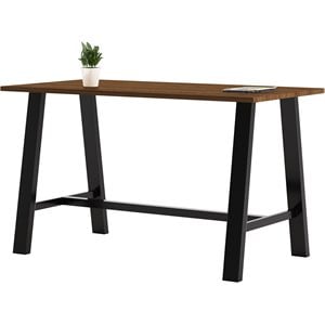 KFI Midtown 3.5 x 6 FT Conference Table - Walnut - Bistro Height