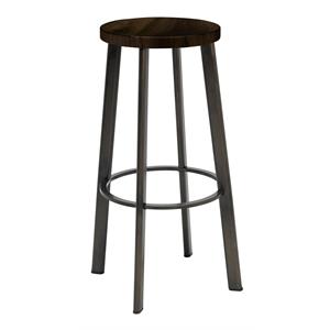 KFI Metro Barstool - 30in H - Espresso Wood Seat