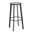 KFI Metro Barstool - 30in H - Steel(Silver) Seat