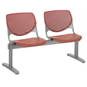 KFI KOOL 2 Seats Reception Bench - Coral Seats & Back