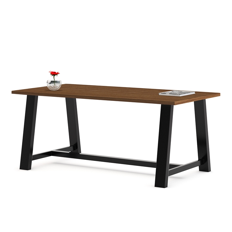 KFI Midtown 3 x 7 FT Conference Table - Walnut - Standard Height