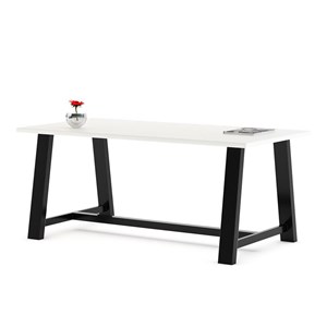 KFI Midtown 3 x 7 FT Conference Table - Designer White - Standard Height