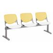 KFI KOOL 3 Seats Reception Bench - Yellow Backs - White Seats