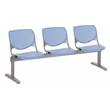 KFI KOOL 3 Seats Reception Bench - Peri Blue Seats & Back