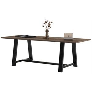 KFI Midtown 3.5 x 8 FT Conference Table - Studio Teak - Standard Height